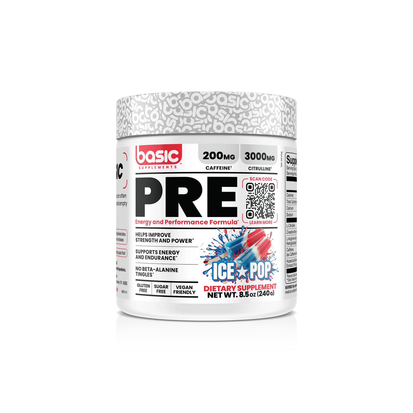 Basic PRE Pre-Workout | 200 mg Caffeine
