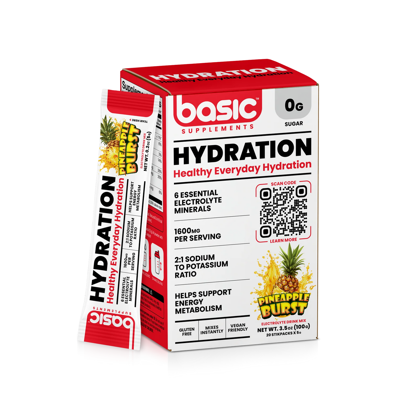 Basic Hydration Electrolytes | 20 Sticks