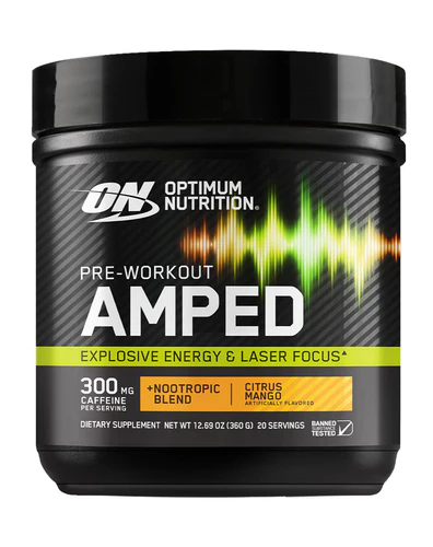 Optimum Nutrition AMPED Pre-Workout - 300mg Caffeine