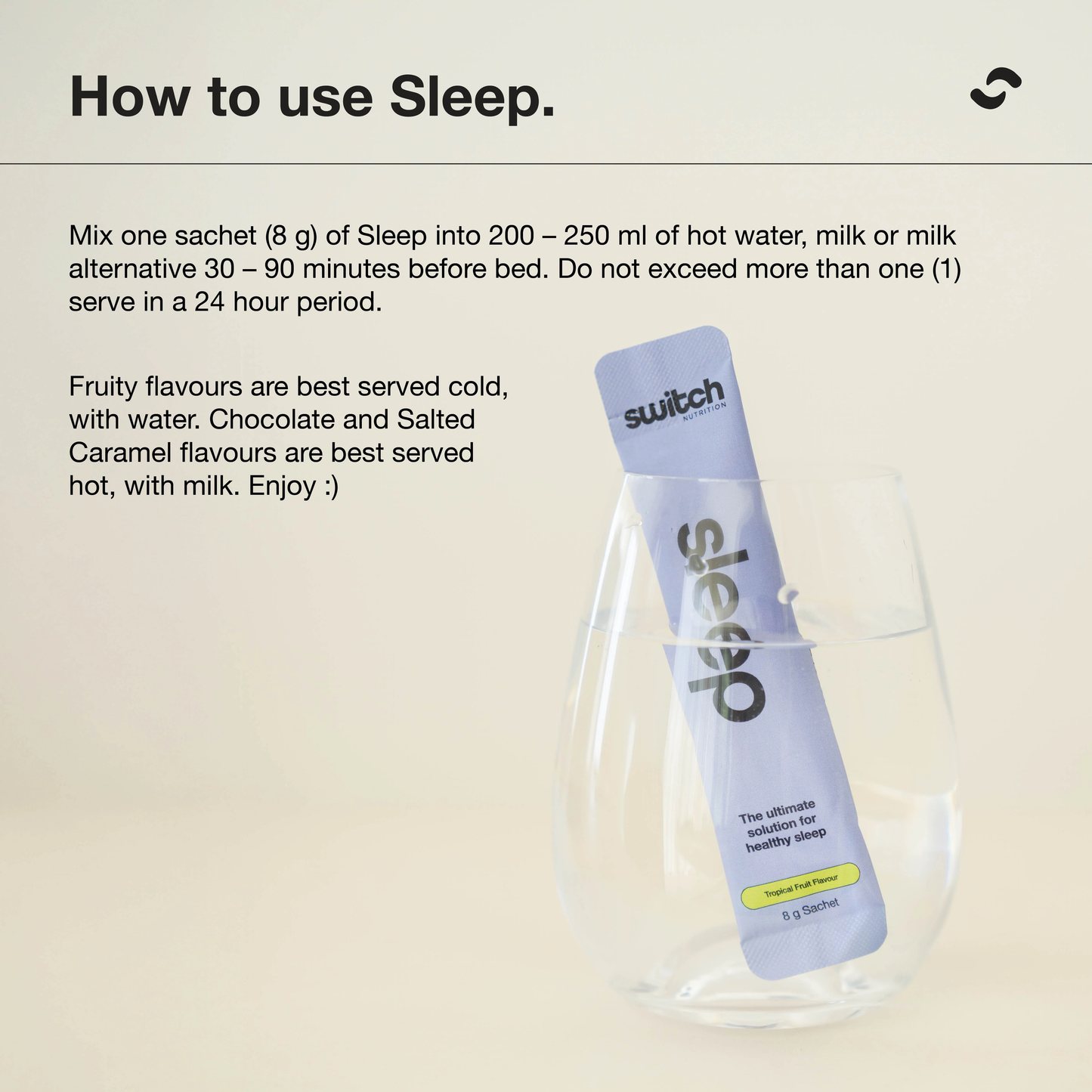 Switch Nutrition Sleep Sachets — Deep Sleep & Recovery Support