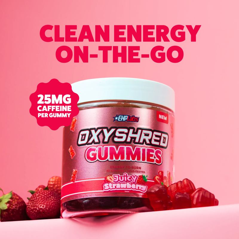 OxyShred Gummies by EHP Labs – 25mg caffeine per gummy