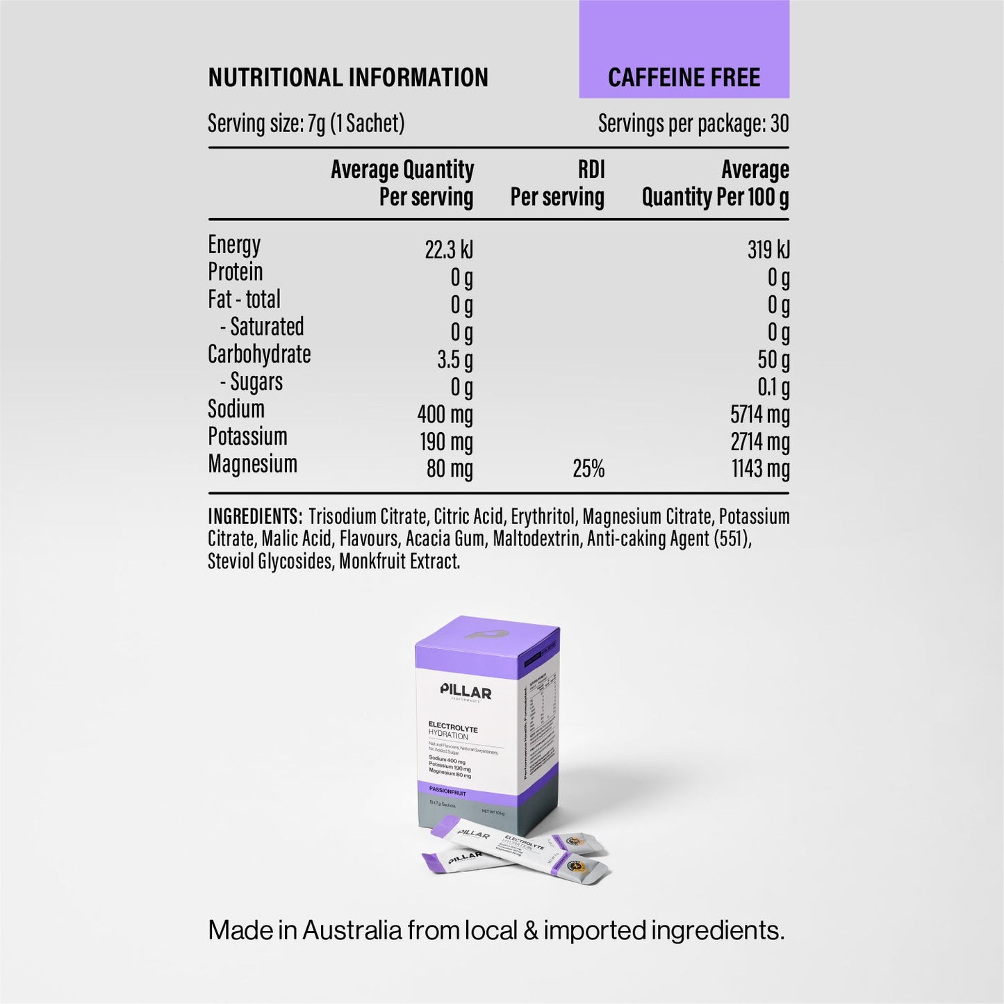 Pillar Performance - ELECTROLYTE HYDRATION STICKS