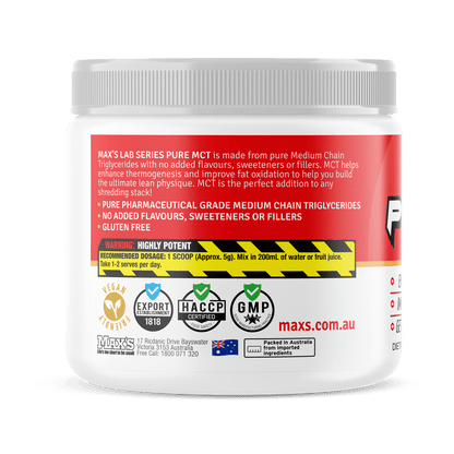 MAX’S Pure MCT - Clean Energy & Nutritional Boost