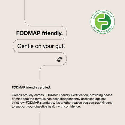Switch Nutrition Greens FODMAP Friendly certified