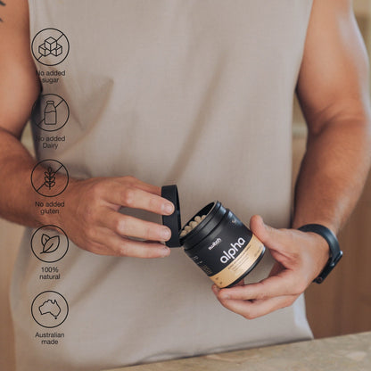 Alpha Switch Capsules no added sugar, dairy or gluten, 100% natural, Australian made