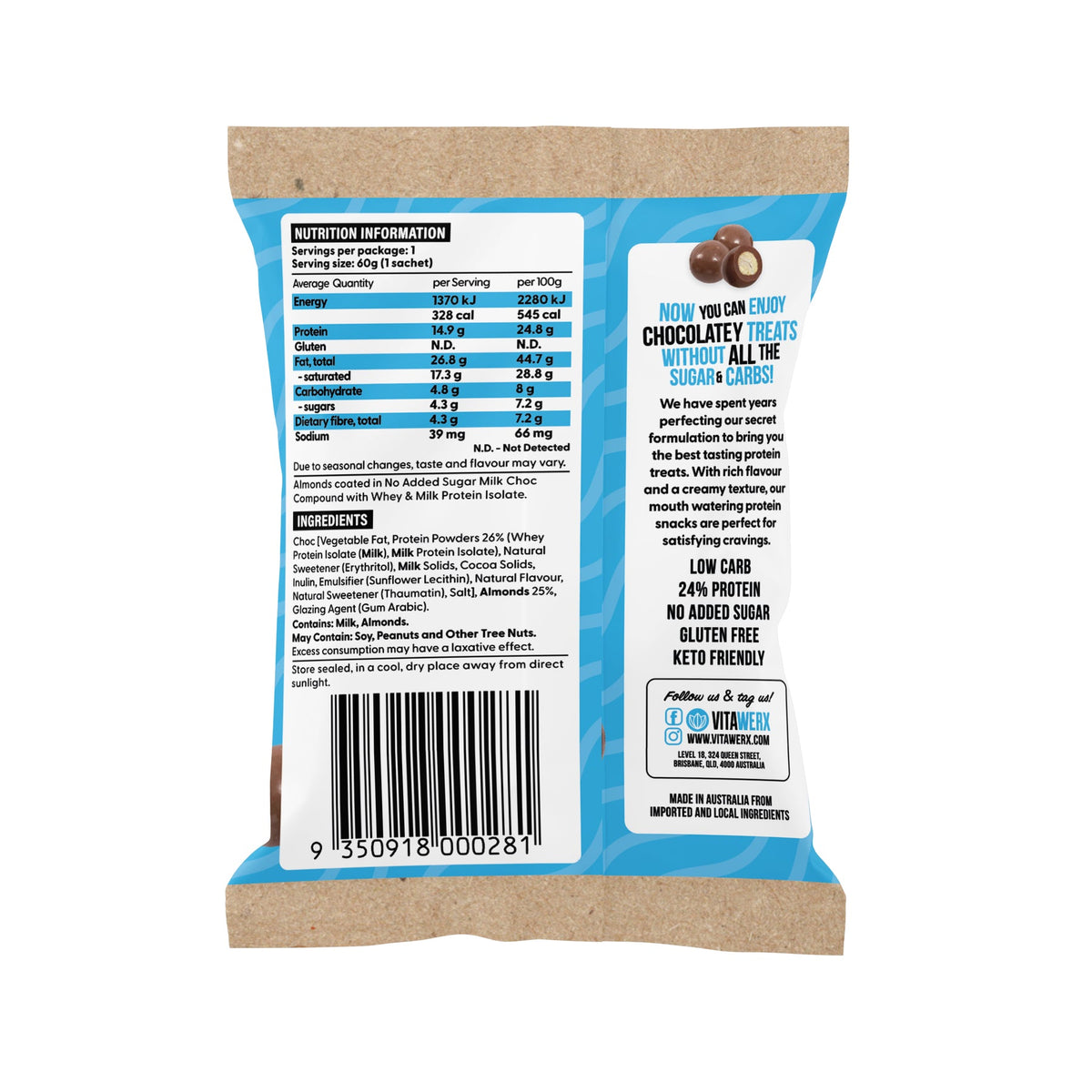 Vitawerx - Protein Chocolate Coated Nuts
