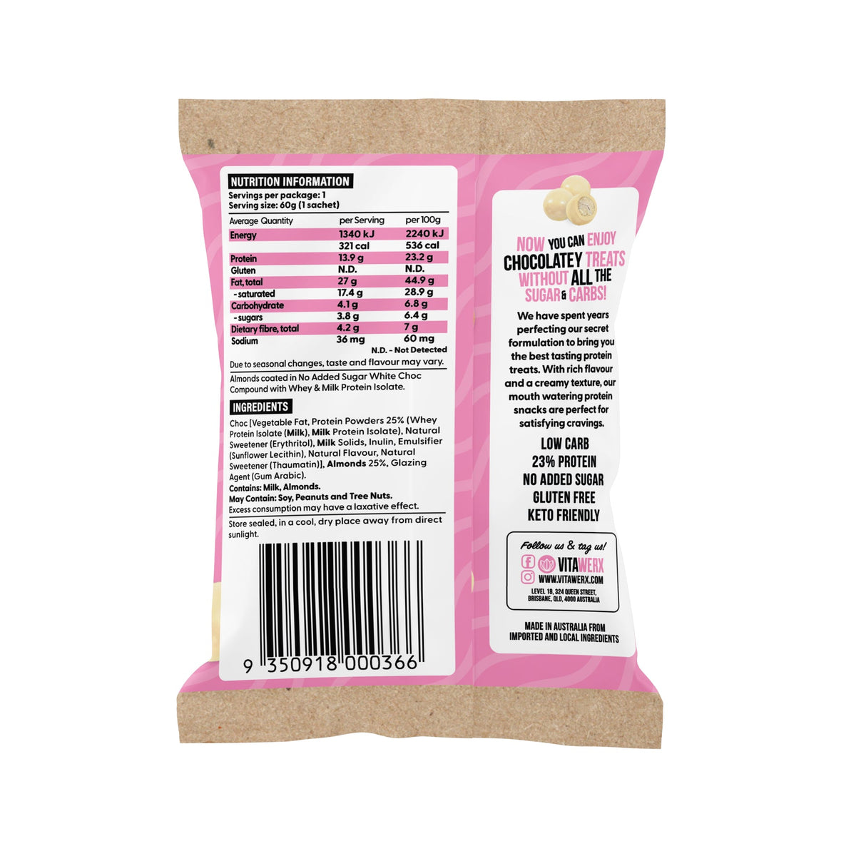 Vitawerx - Protein Chocolate Coated Nuts
