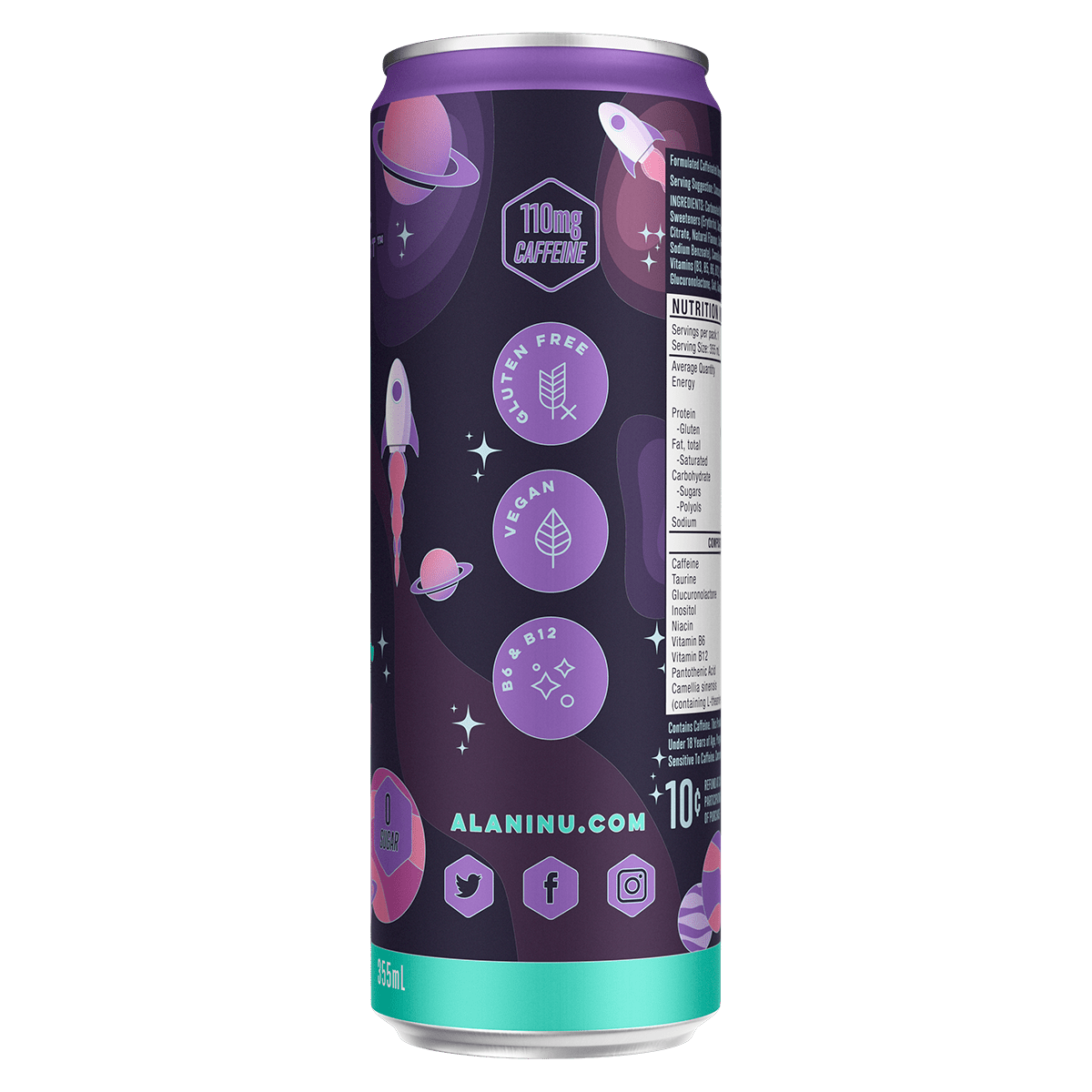 Alani Nu Energy Drink - Cafe - Cosmic Stardust - Cave Sports Nutrition