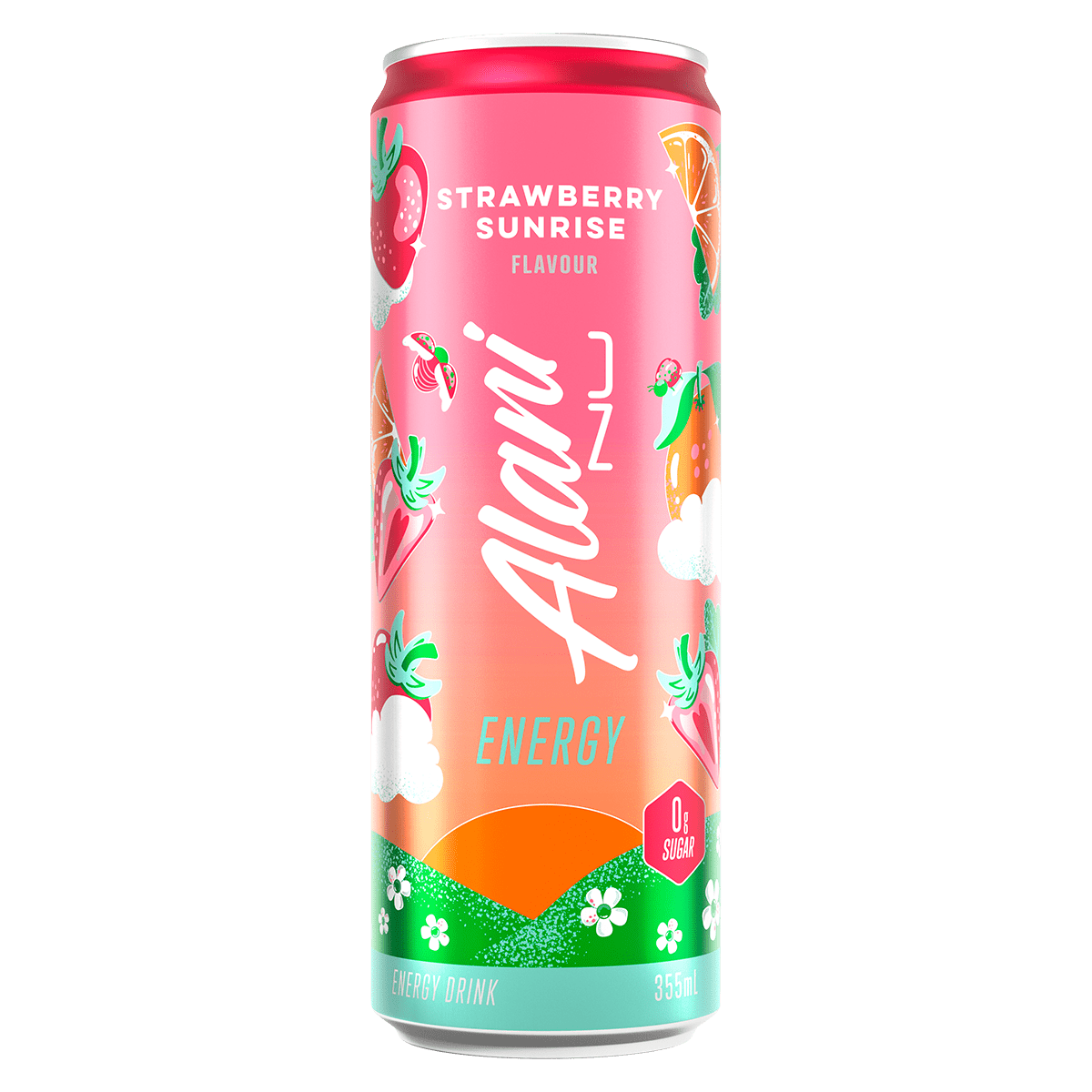 Alani Nu Energy Drink - Cafe - Strawberry Sunrise - Cave Sports Nutrition