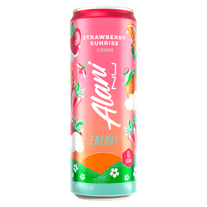Alani Nu Energy Drink - Cafe - Strawberry Sunrise - Cave Sports Nutrition