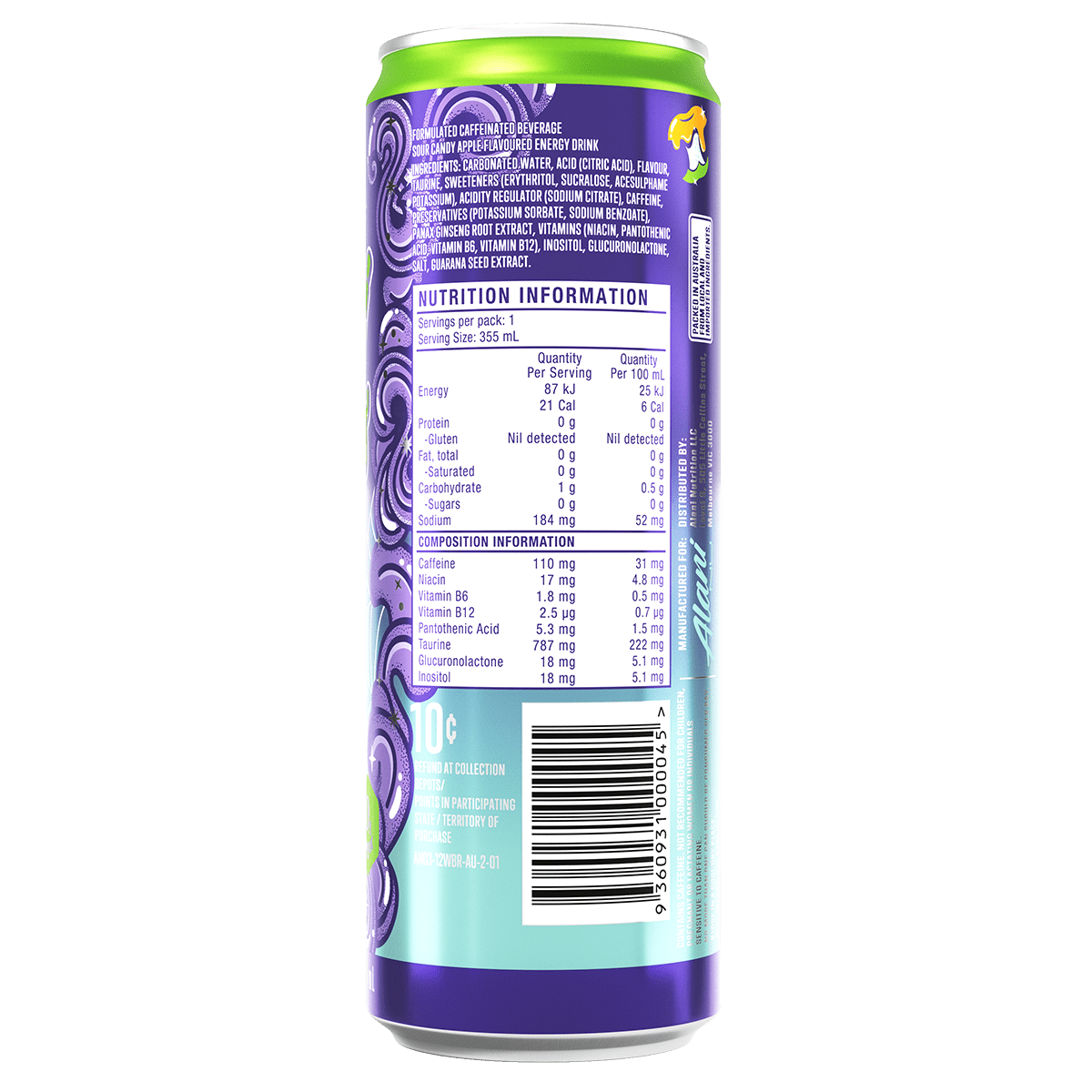 Alani Nu Energy Drink - Cafe - Witches Brew - Cave Sports Nutrition