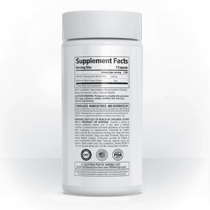 Ashwagandha Capsules by Finaflex - Supplements - 60 Servings - Cave Sports Nutrition