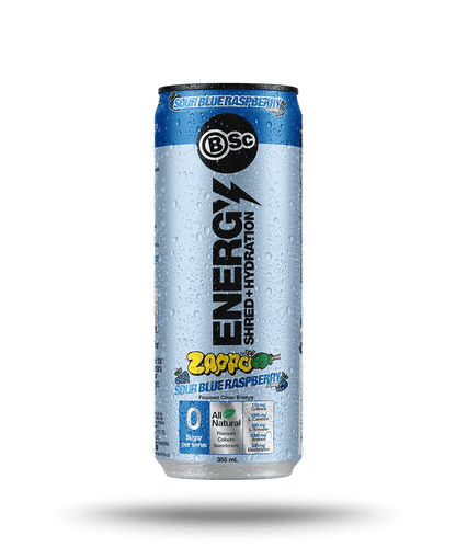 BSc Energy Shred + Hydration (355ml) RTD - Cafe - Sour Blue Raspberry - Cave Sports Nutrition