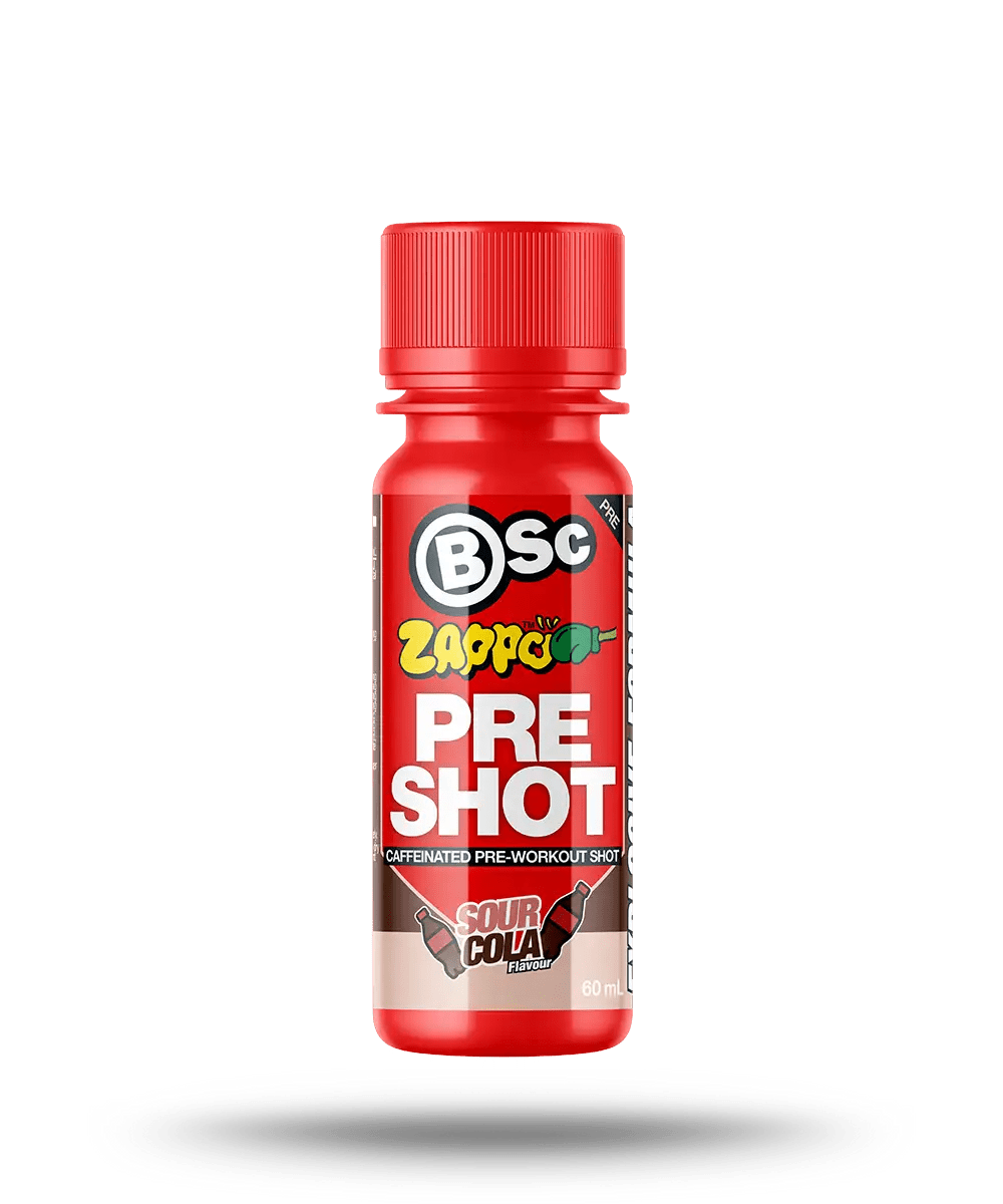BSc Pre - Workout Shot — Zappo (60 ml) - Cafe - Sour Cola - Cave Sports Nutrition
