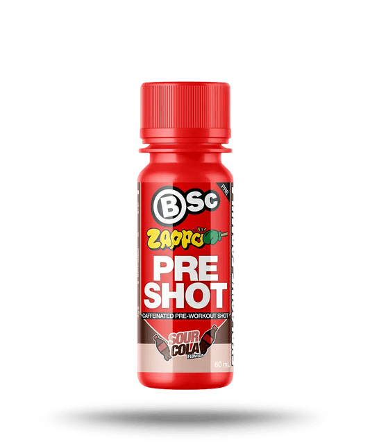 BSc Pre - Workout Shot — Zappo (60 ml) - Cafe - Sour Cola - Cave Sports Nutrition