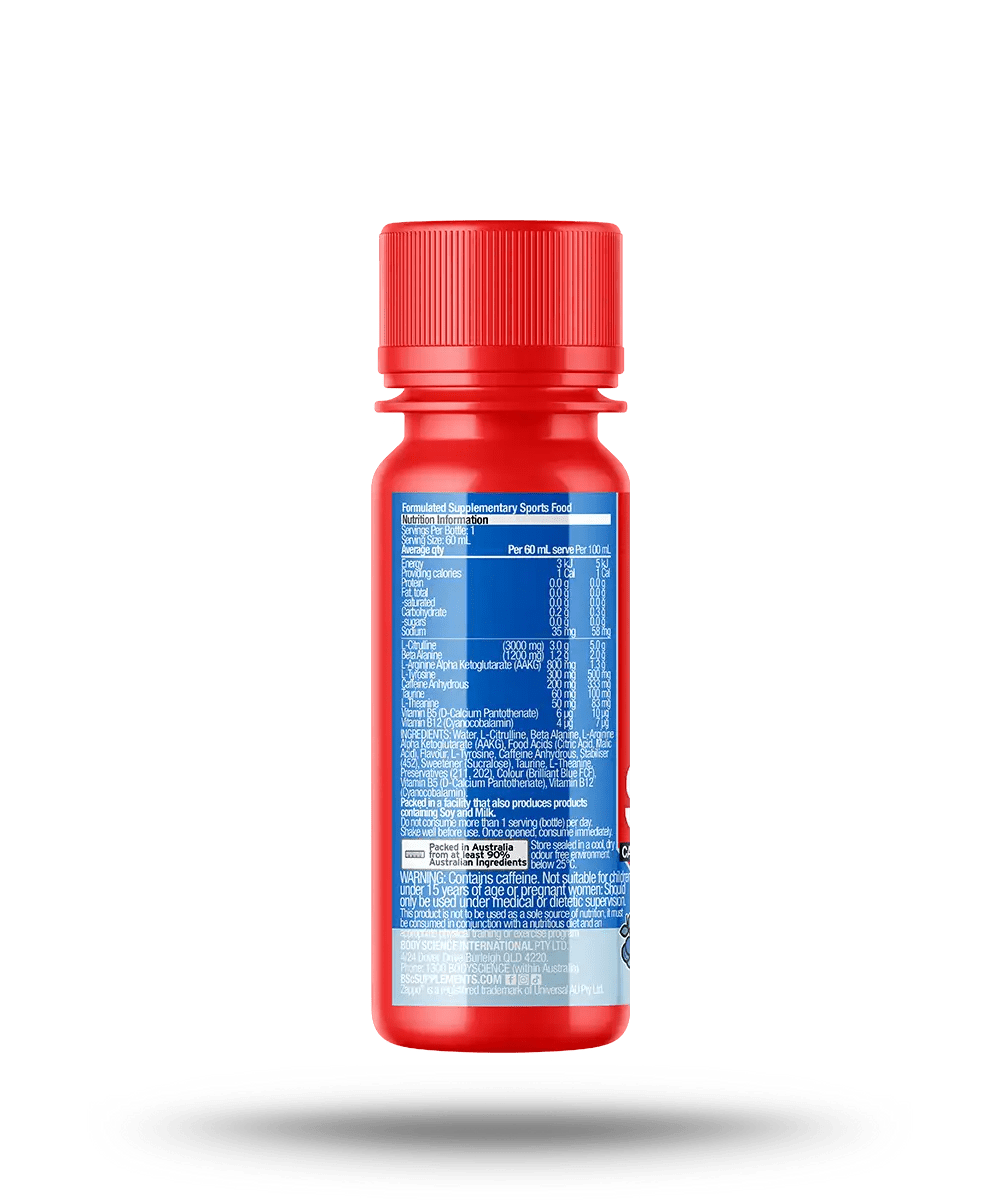 BSc Pre - Workout Shot — Zappo (60 ml) - Cafe - Sour Grape - Cave Sports Nutrition