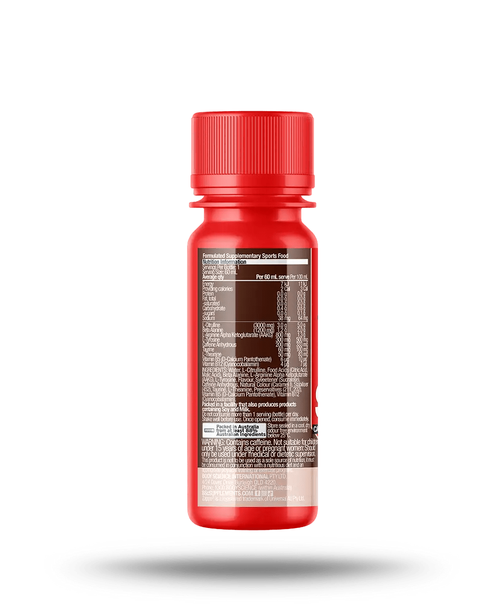 BSc Pre - Workout Shot — Zappo (60 ml) - Cafe - Sour Grape - Cave Sports Nutrition