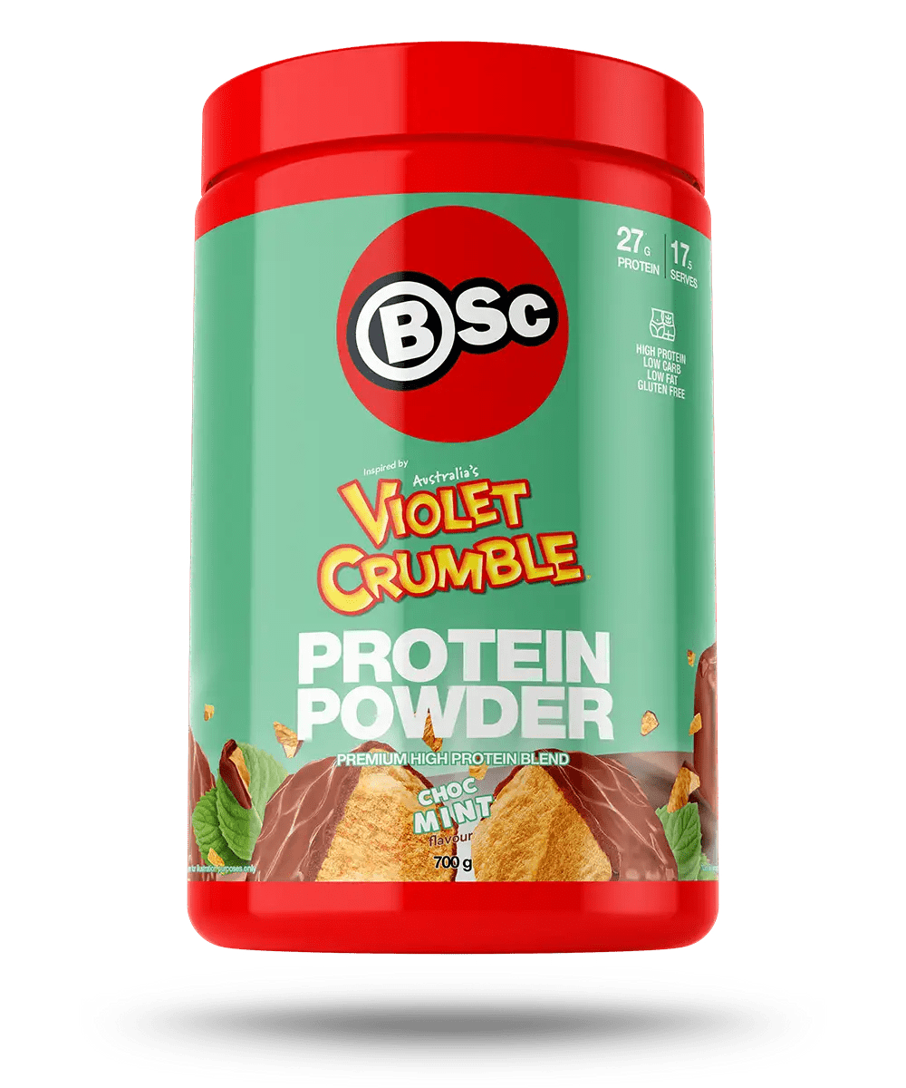 BSc x Violet Crumble Protein Powder - Supplements - Choc Mint / 700g - Cave Sports Nutrition