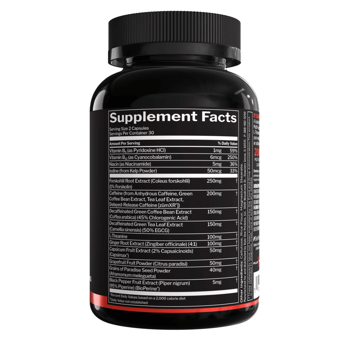 Burn by Rule 1 - Supplements - 30 Servings - Cave Sports Nutrition