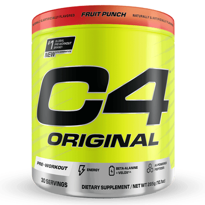 C4 Original Pre - Workout by Cellucor - Supplements - Fruit Punch - Cave Sports Nutrition