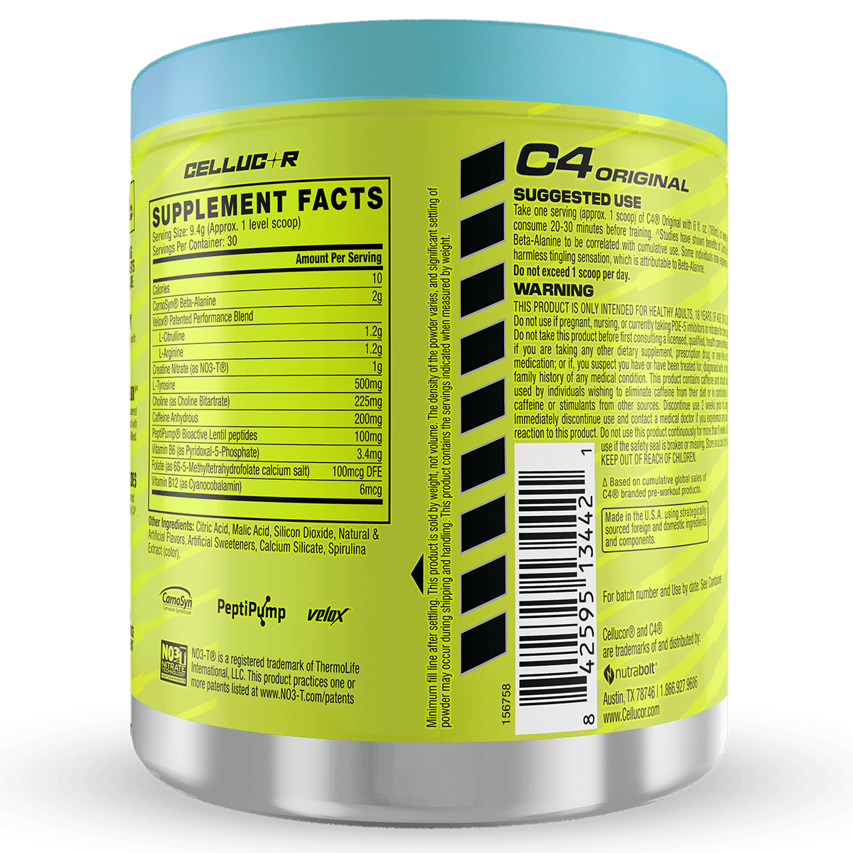 C4 Original Pre - Workout by Cellucor - Supplements - Icy Blue Raspberry - Cave Sports Nutrition