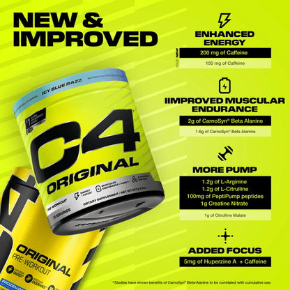 C4 Original Pre - Workout by Cellucor - Supplements - Pink Lemonade - Cave Sports Nutrition