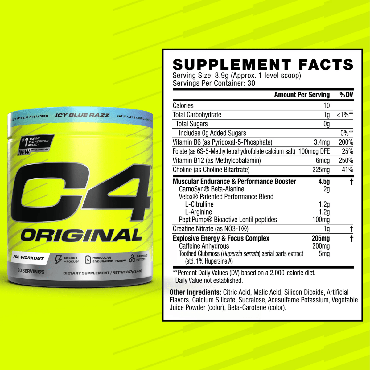 C4 Original Pre - Workout by Cellucor - Supplements - Pink Lemonade - Cave Sports Nutrition