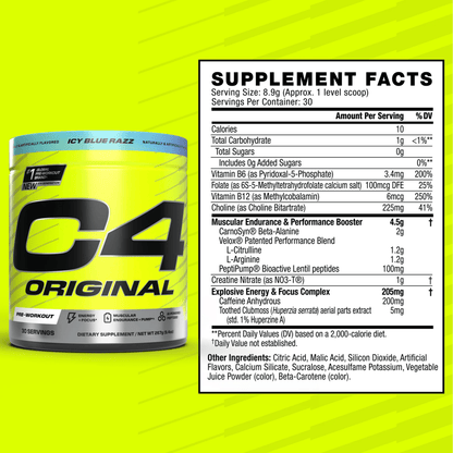 C4 Original Pre - Workout by Cellucor - Supplements - Watermelon - Cave Sports Nutrition