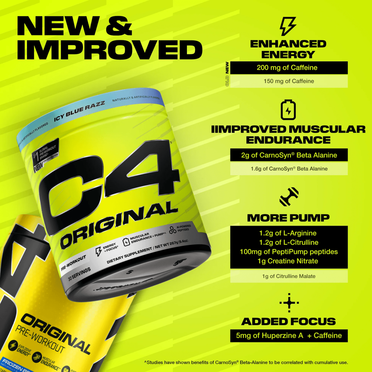 C4 Original Pre - Workout by Cellucor - Supplements - Watermelon - Cave Sports Nutrition