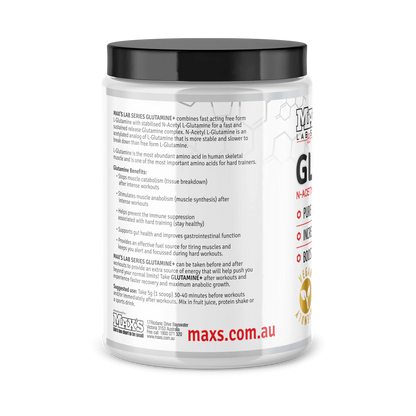MAX’S Glutamine+ Powder - Recovery & Gut Support