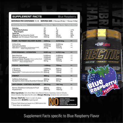 EHPlabs HECTIC Pre-Workout