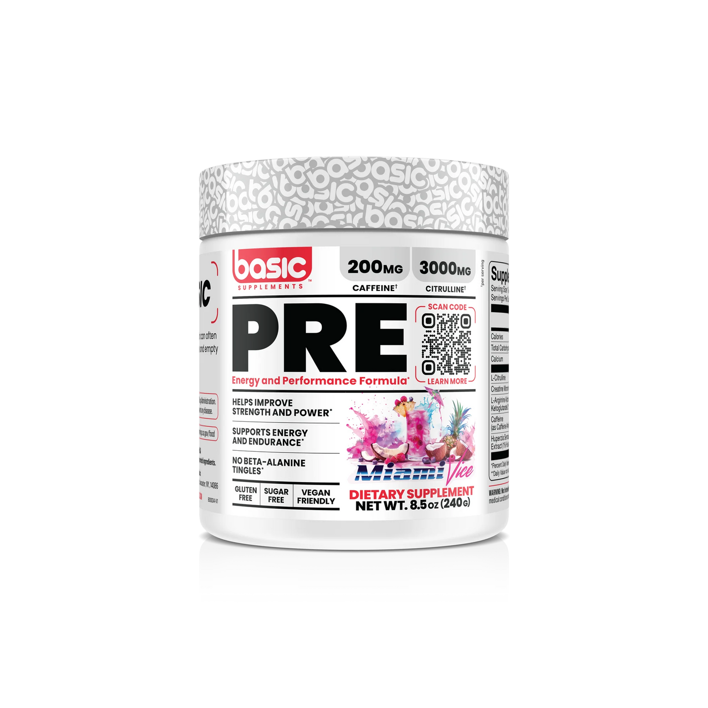 Basic PRE Pre-Workout | 200 mg Caffeine
