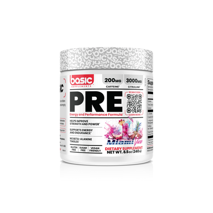 Basic PRE Pre-Workout | 200 mg Caffeine