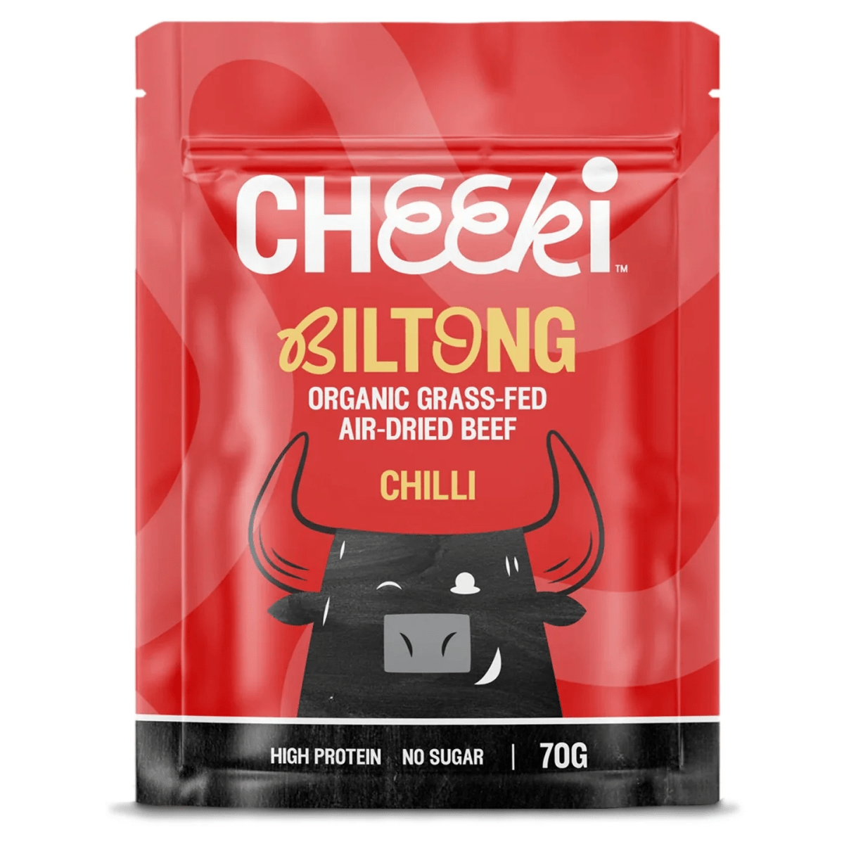 Cheeki - Beef Biltong Original - Cafe - Chilli - Cave Sports Nutrition
