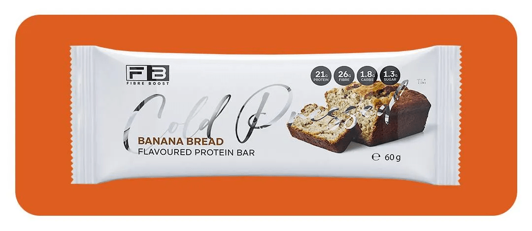 Cold Pressed Protein Bar by Fibre Boost - Cafe - Banana Bread - Cave Sports Nutrition