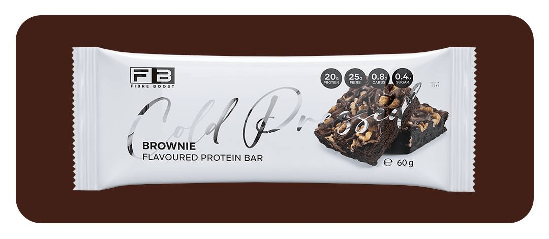 Cold Pressed Protein Bar by Fibre Boost - Cafe - Brownie - Cave Sports Nutrition
