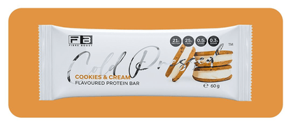 Cold Pressed Protein Bar by Fibre Boost - Cafe - Cookies & Cream - Cave Sports Nutrition
