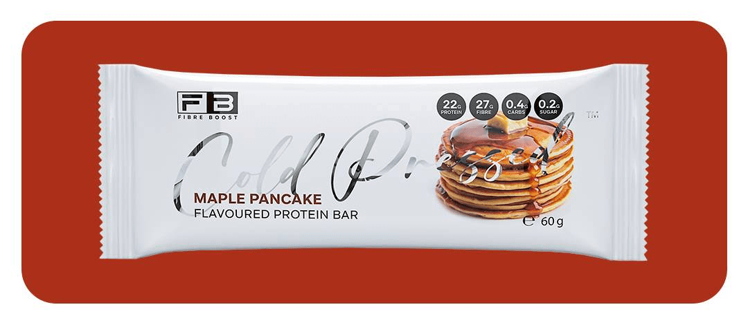 Cold Pressed Protein Bar by Fibre Boost - Cafe - Maple Pancake - Cave Sports Nutrition