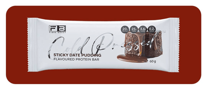 Cold Pressed Protein Bar by Fibre Boost - Cafe - Sticky Date Pudding - Cave Sports Nutrition