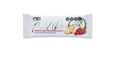 Cold Pressed Protein Bar by Fibre Boost - Cafe - White Choc Raspberry Coconut - Cave Sports Nutrition