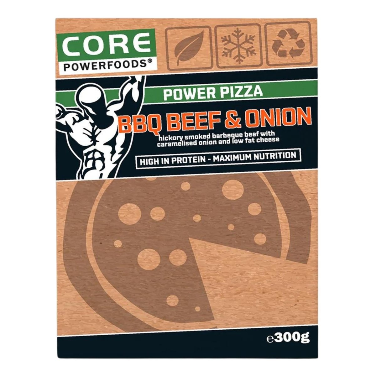 Core Powerfoods - Meals - Core Powerfoods - Pizza BBQ Beef & Onion - Cave Sports Nutrition