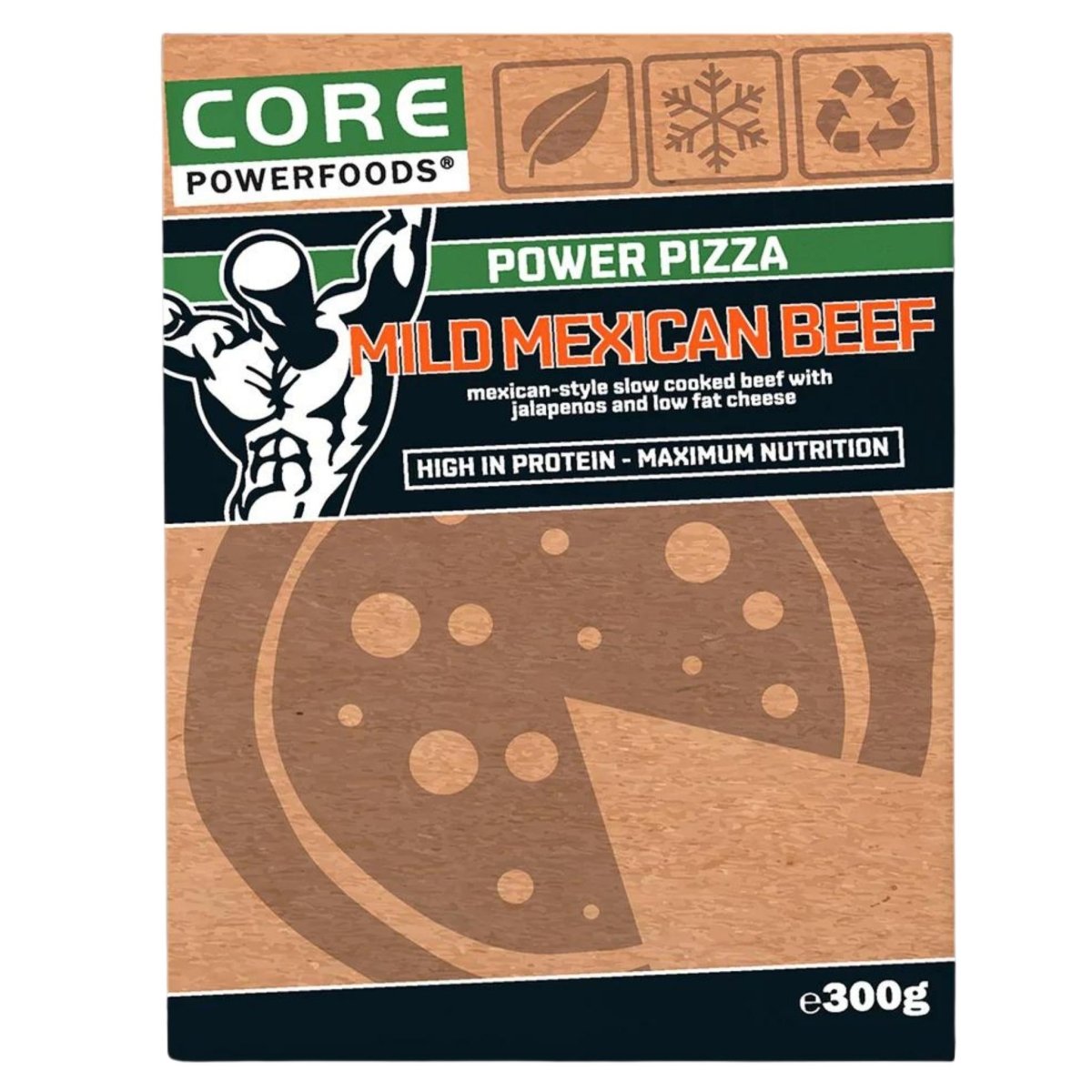 Core Powerfoods - Meals - Core Powerfoods - Pizza Mild Mexican Beef - Cave Sports Nutrition