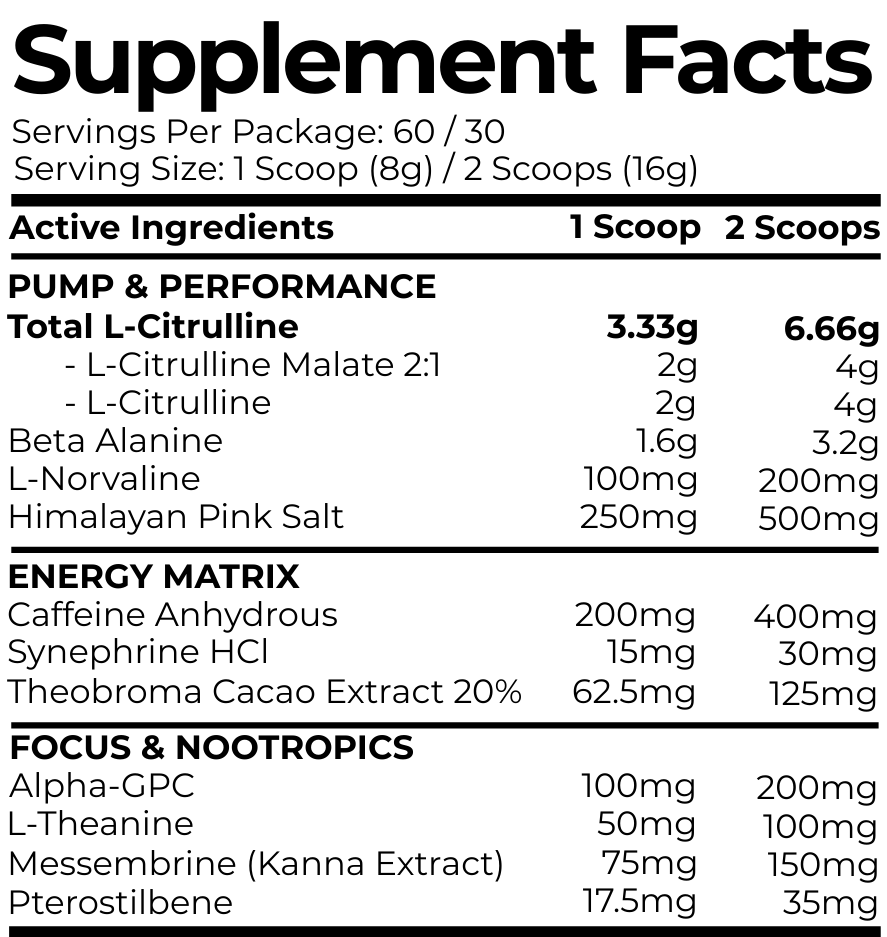 CSN Extreme Pre - Workout - BLACKLISTED - Supplements - Candy Carnage - Cave Sports Nutrition