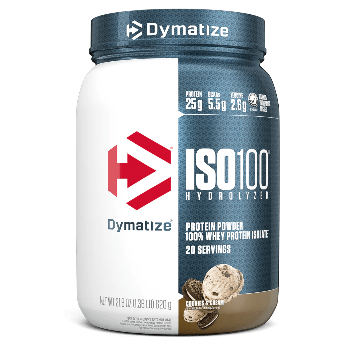 Dymatize - ISO100 WPI Protein Powder - Supplements - Cookies & Cream - Cave Sports Nutrition