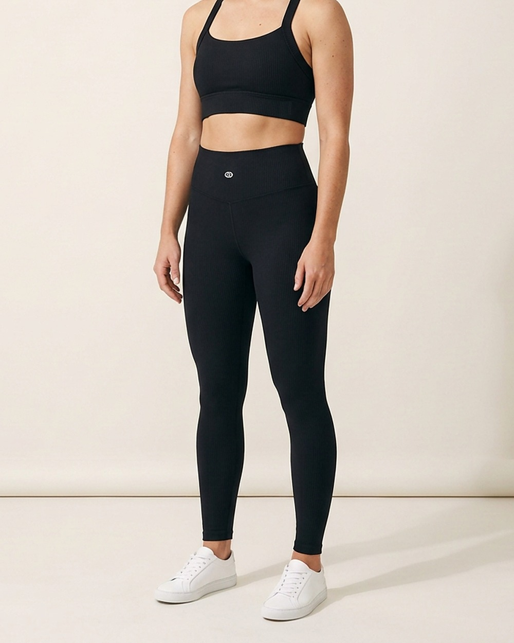 Leggings by The Cave Gym worn by model