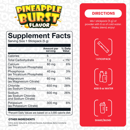 Basic Hydration Electrolytes | 20 Sticks