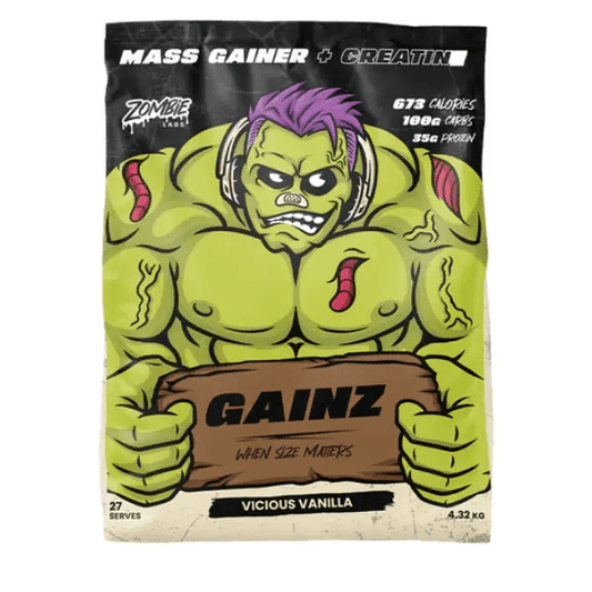 Gainz Mass Gainer by Zombie Labs - Supplements - 27 Serves (4.32kg) - Cave Sports Nutrition
