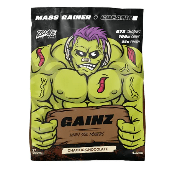 Gainz Mass Gainer by Zombie Labs - Supplements - 27 Serves (4.32kg) - Cave Sports Nutrition