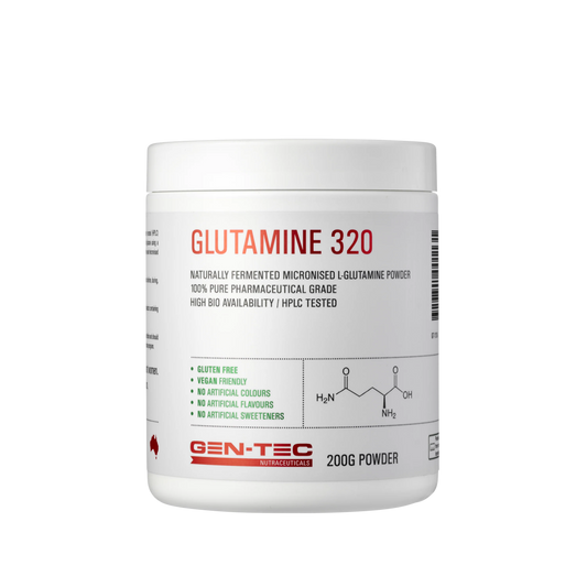 Gen - Tec Nutrition - Glutamine 320 - Supplements - 200g - Cave Sports Nutrition