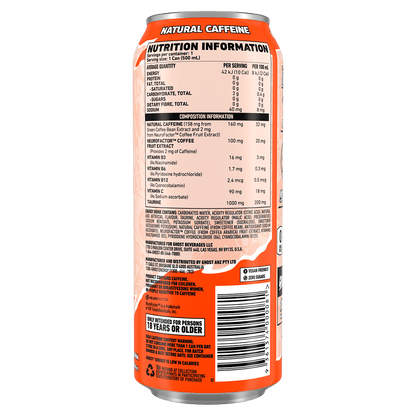 Ghost Energy Drink - Cafe - 500ml - Cave Sports Nutrition